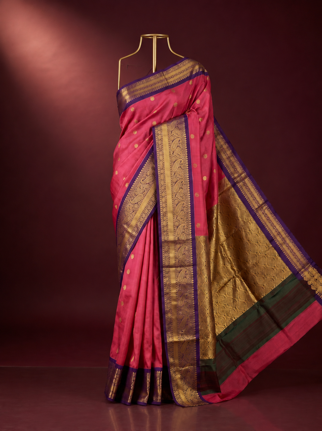 Kanchipuram soft silk with Buttas