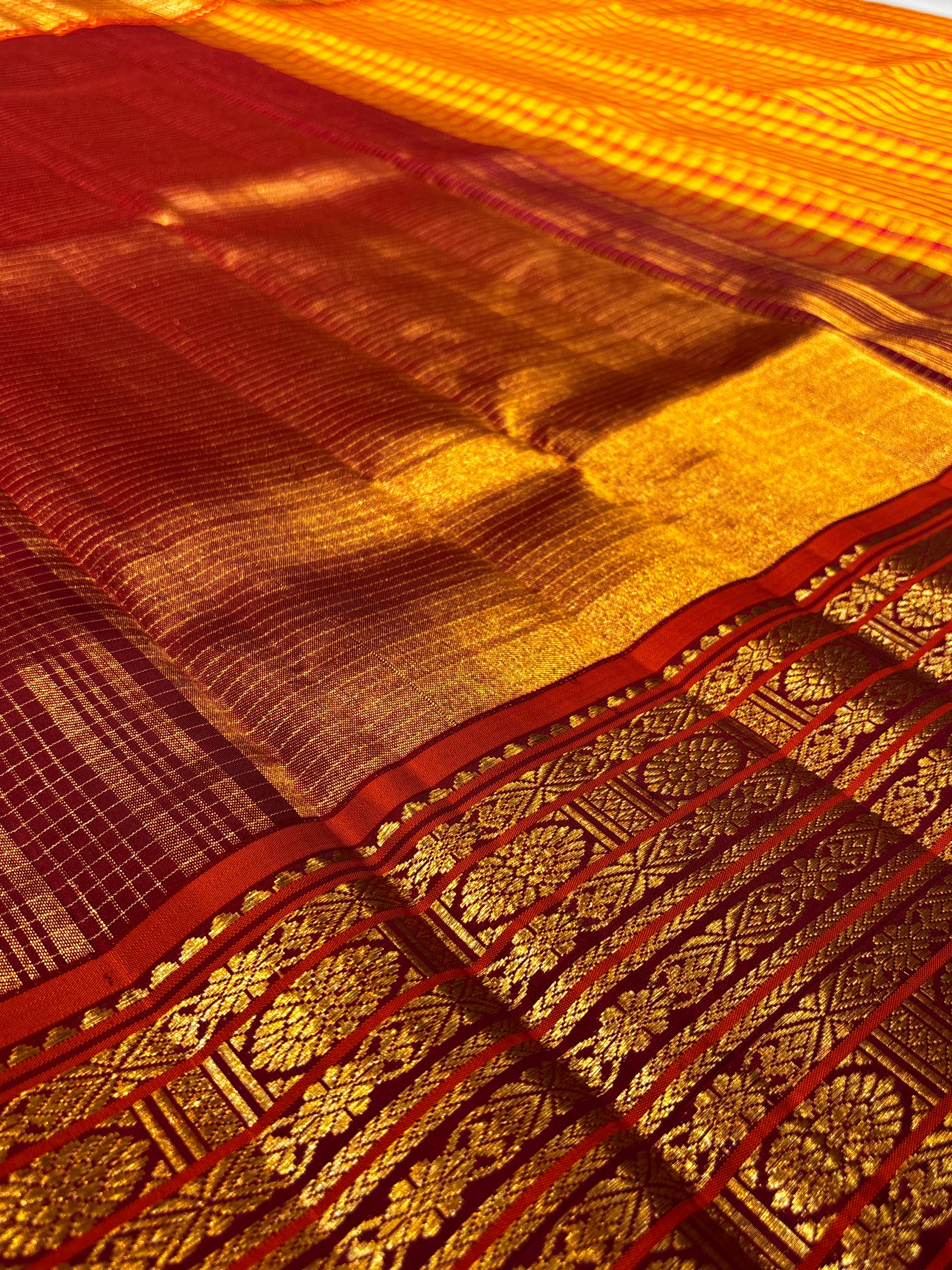 Vintage Kanchipuram with KasaKasa Kattam &amp; Seerpett Rudraksha Border