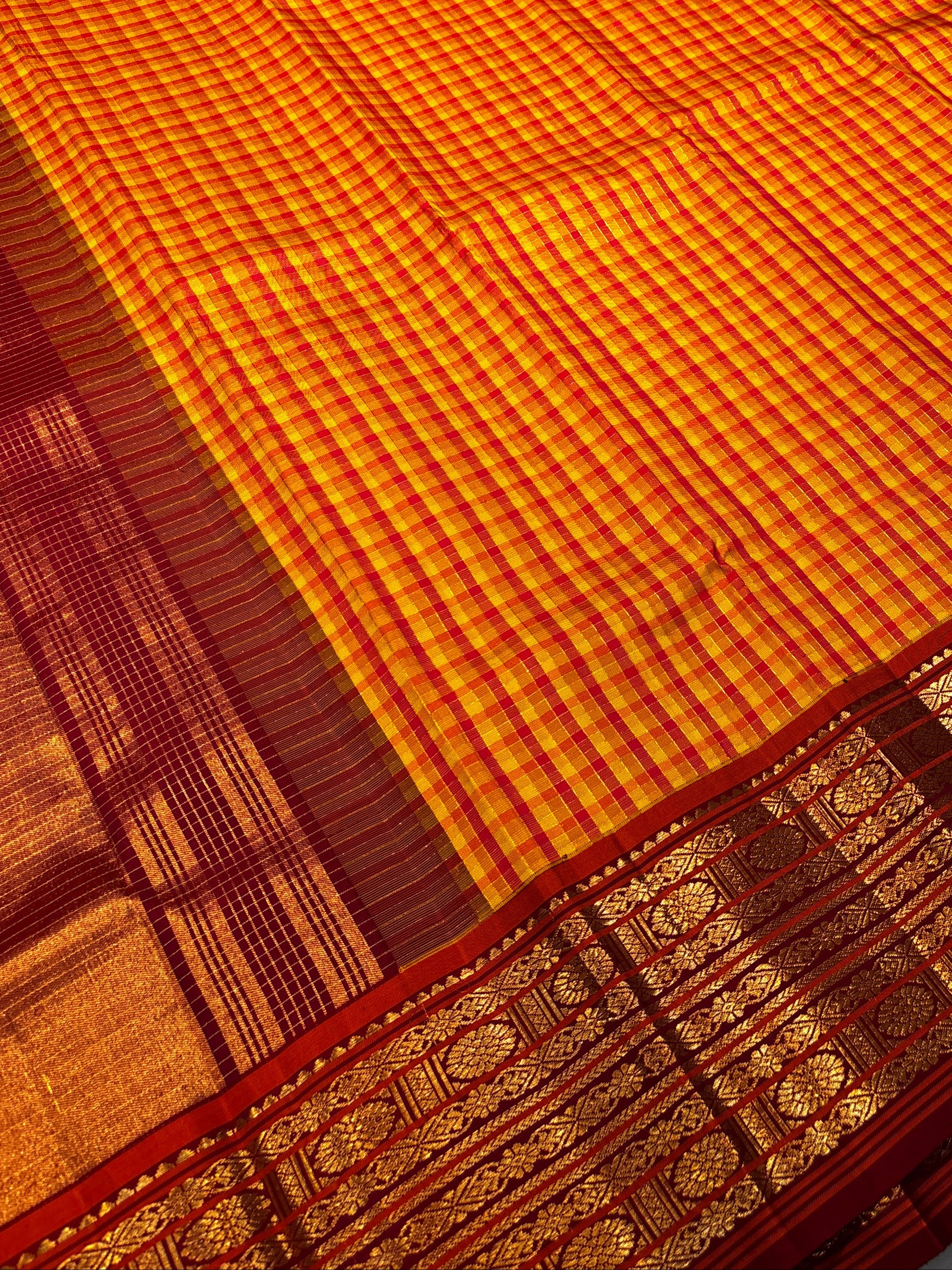 Vintage Kanchipuram with KasaKasa Kattam &amp; Seerpett Rudraksha Border