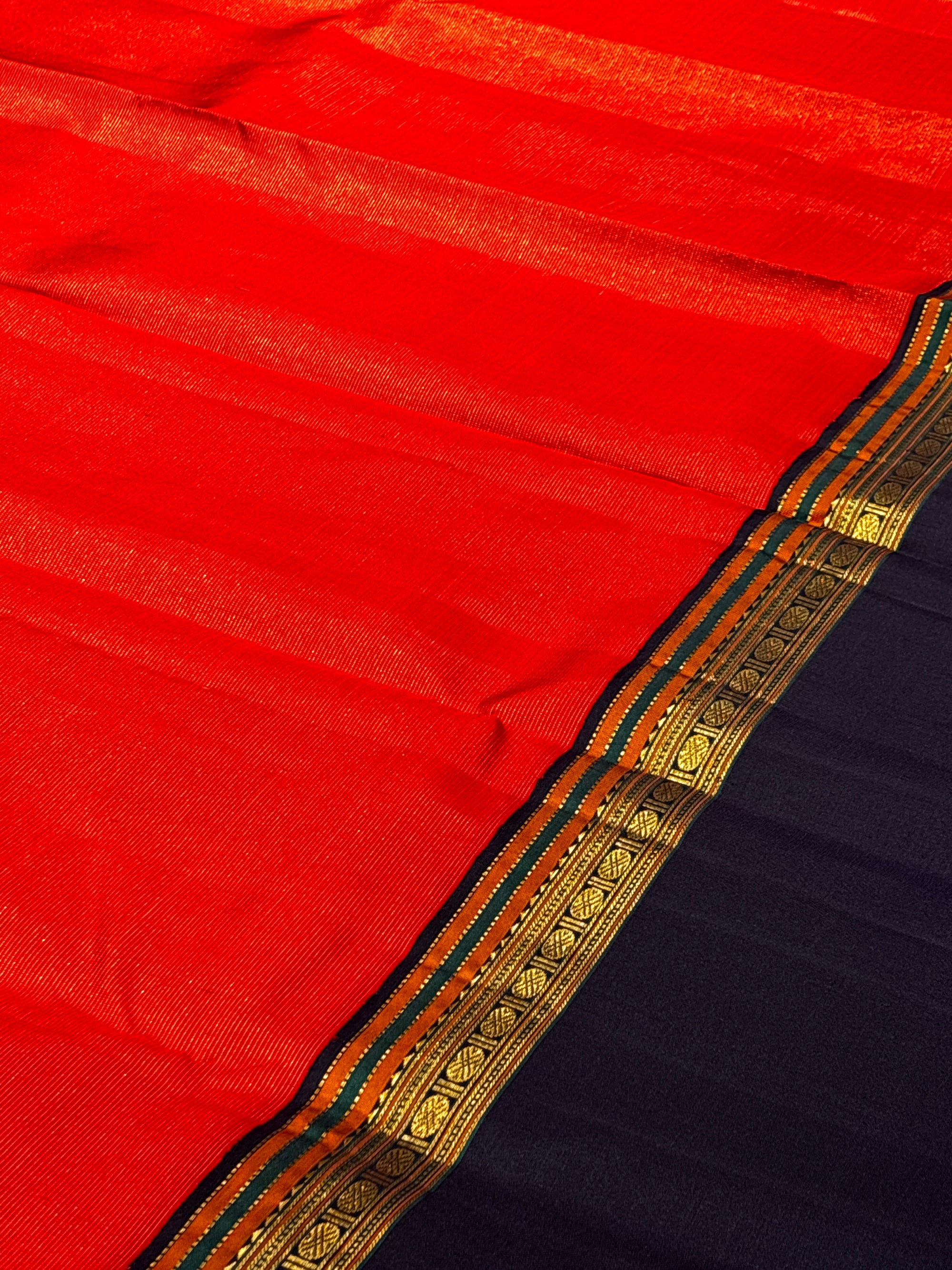 Vintage Kanchipuram With Contrast Border