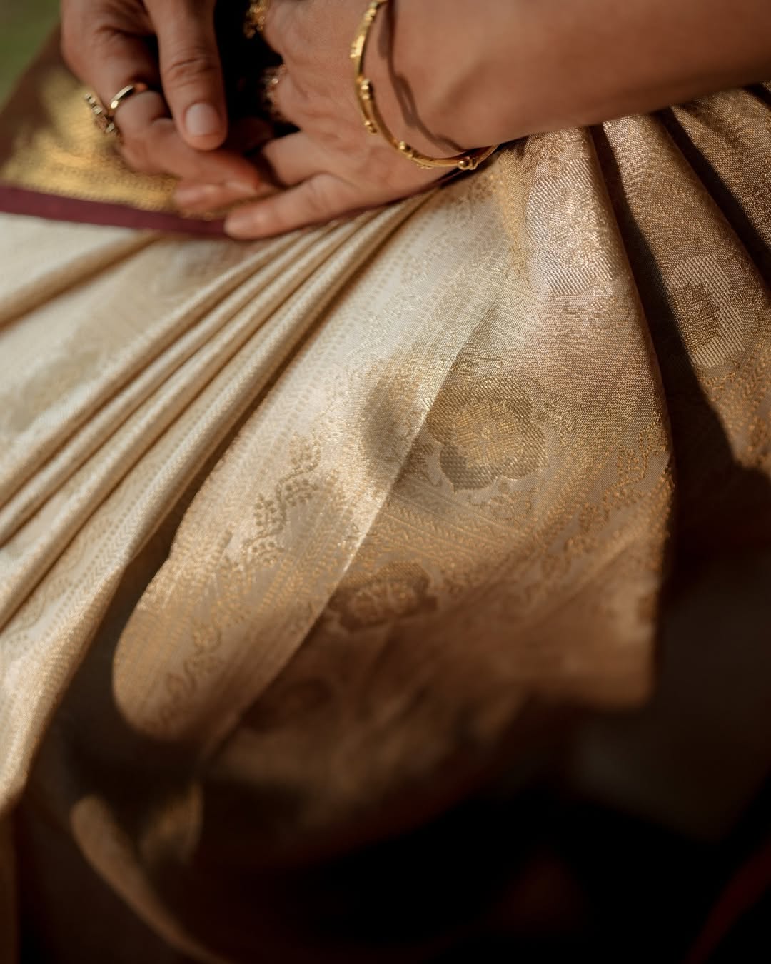 Mocha Contrast Saree